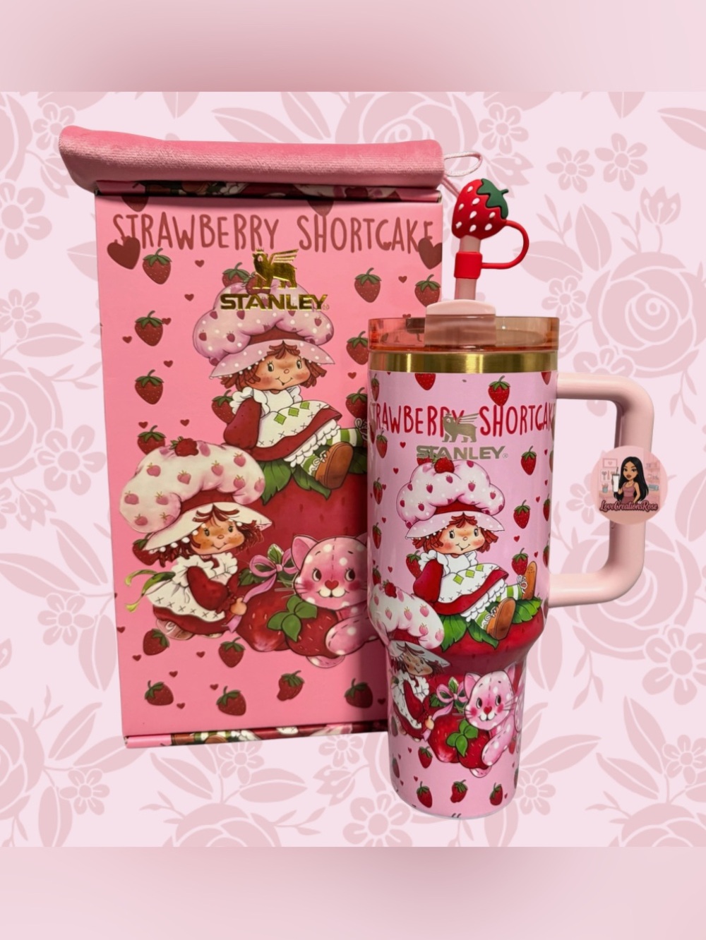 Stanley Pink Strawberry  Tumbler Set